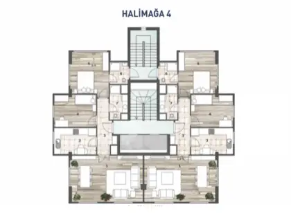 Denge Halimağa 21 kat planı — fotoğraf 1